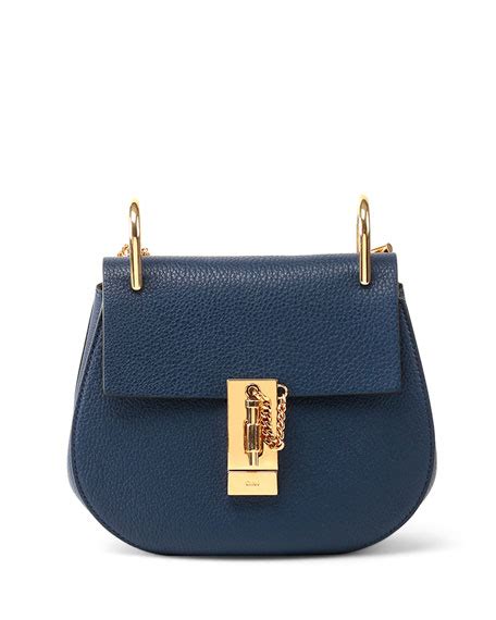 Chloe Drew Small Shoulder Bag, Navy 